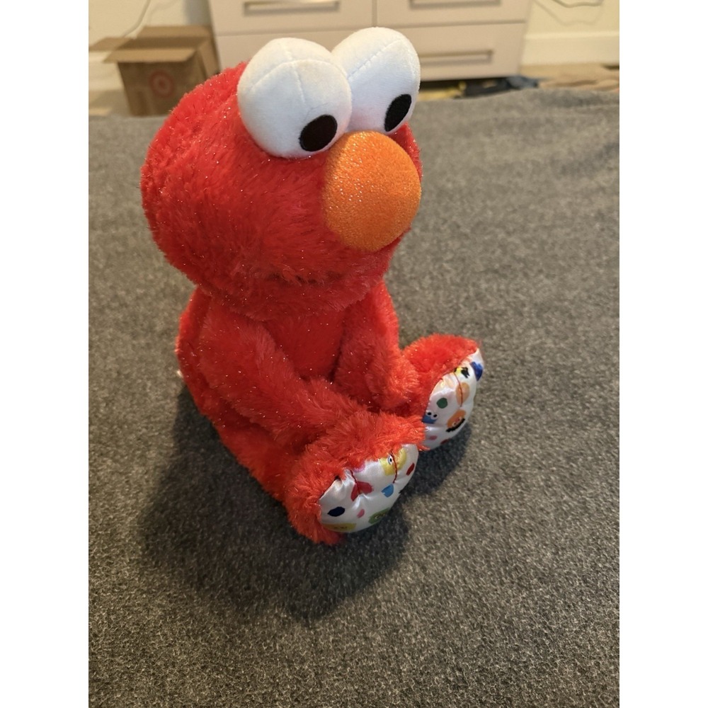 Isaac Mizrahi Loves Sesame Street ELMO Plush Shimmery Tinsel Red 14" Character